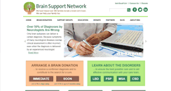 Desktop Screenshot of brainsupportnetwork.org