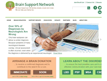 Tablet Screenshot of brainsupportnetwork.org